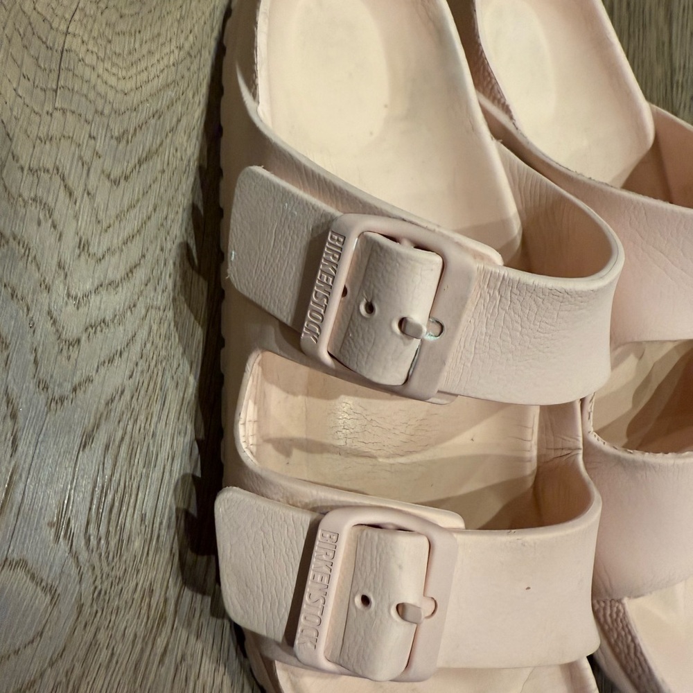 Birkenstock Pale Pink Two-Strap Sandals - Picture 3 of 7